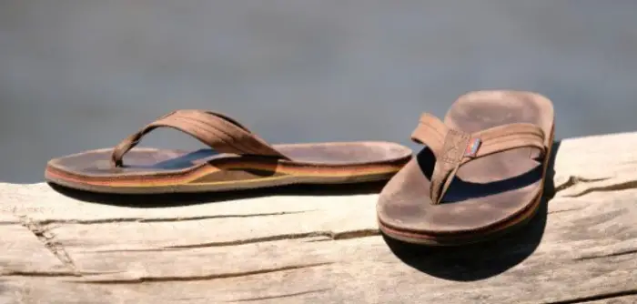 remove the stains on Rainbow sandals