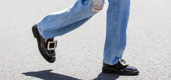 Loafers with straight leg jeans