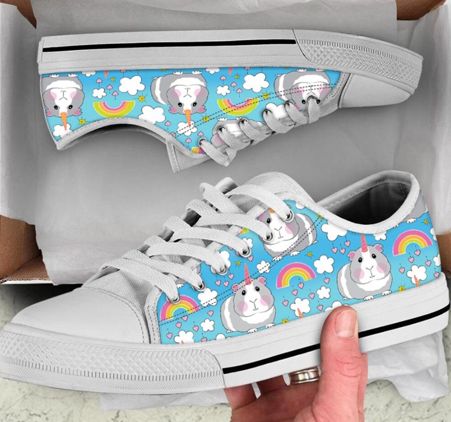 Rainbow Hamster Shoes - Hamster Low Top Canvas Shoes | Chooze Shoes