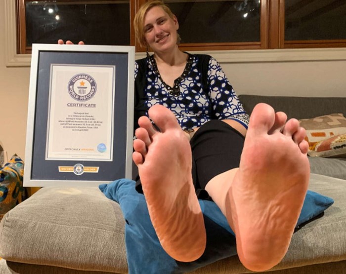 Tanya Herbert - Biggest female shoe size