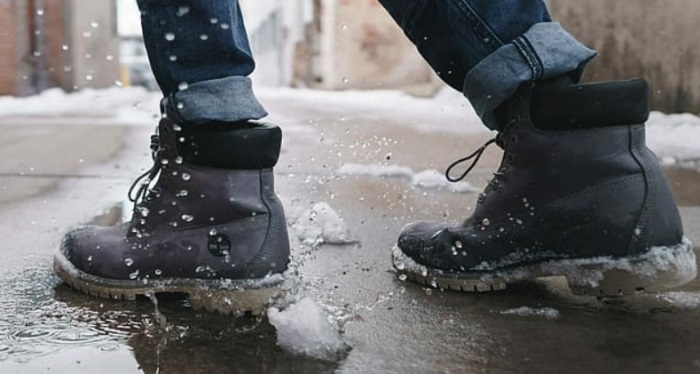 Leather Boots Get Wet
